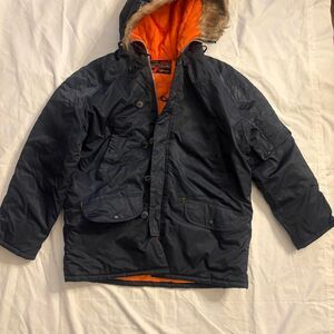 Sears Men's Navy and Blue Coat